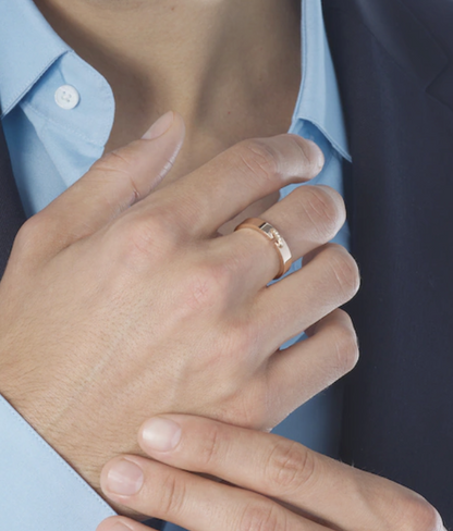 [Aurelle Style]ALLIANCE LIENS VIDENCE DIAMOND 4MM RING