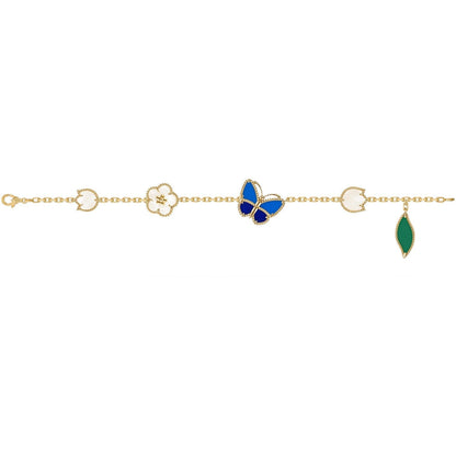 [Aurelle Style]LUCKY SPRING BUTTERFLY 5 MOTIF BRACELET