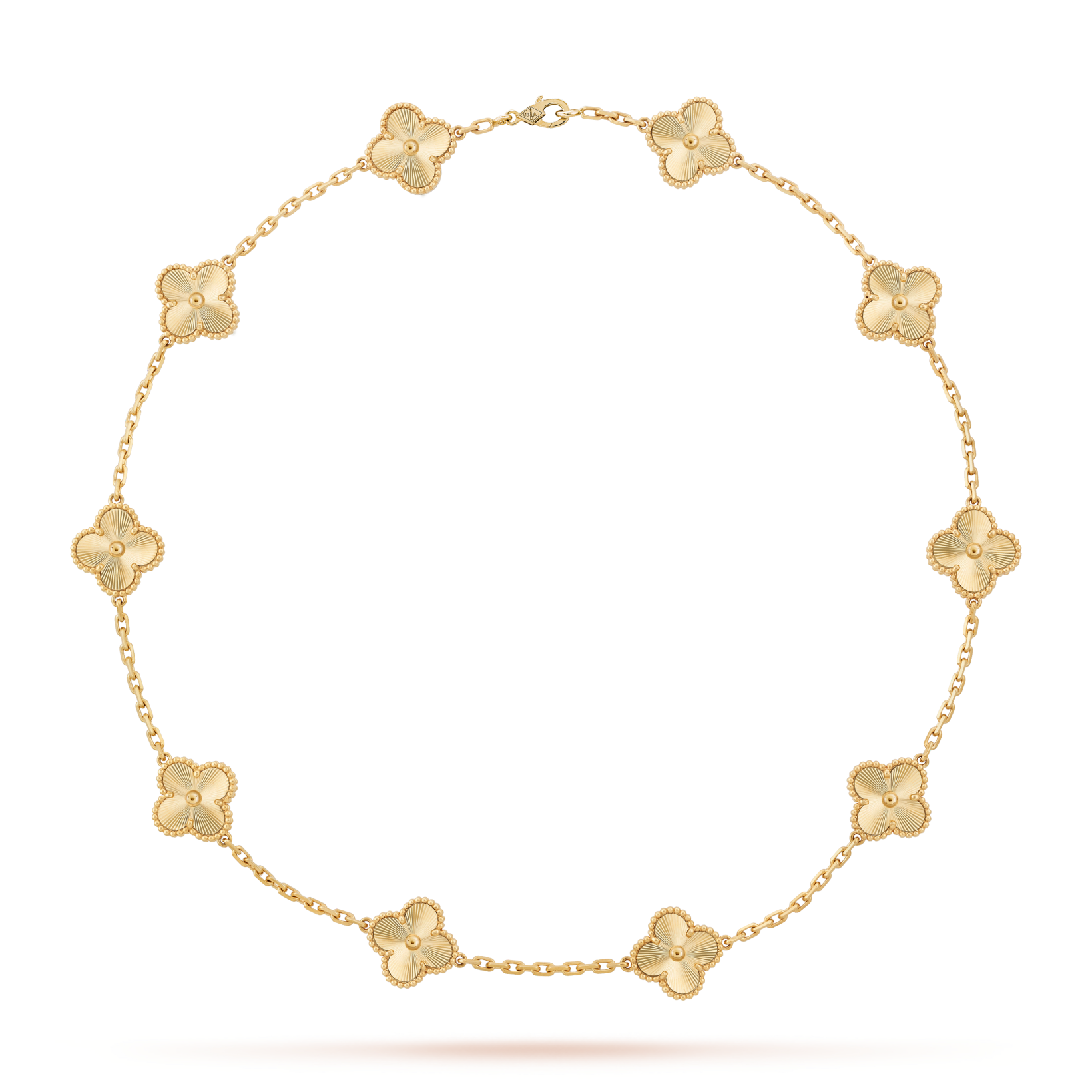 [Aurelle Style]CLOVER 10 MOTIFS LASER NECKLACE