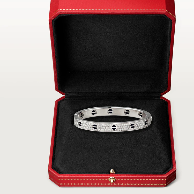 [Aurelle Style]LOVE BRACELET 6.1MM DIAMOND-PAVED CERAMIC