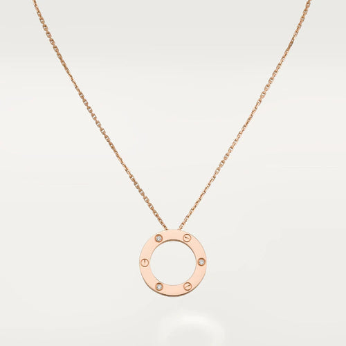 [Aurelle Style]LOVE NECKLACE 16MM 3 DIAMONDS