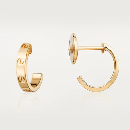 [Aurelle Style]LOVE EARRINGS 2.65MM PINK GOLD