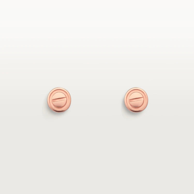 [Aurelle Style]LOVE EARRINGS PINK GOLD 10MM