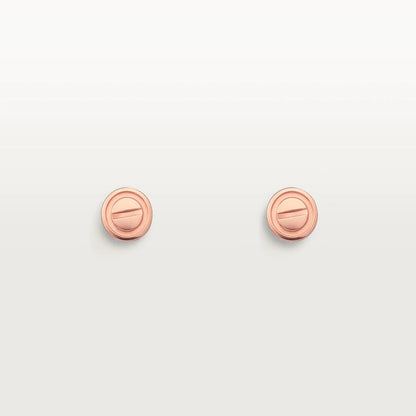 [Aurelle Style]LOVE EARRINGS PINK GOLD 10MM