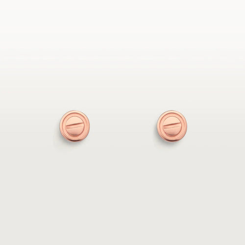 [Aurelle Style]LOVE EARRINGS PINK GOLD 10MM