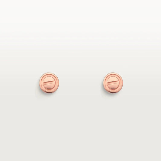 [Aurelle Style]LOVE EARRINGS PINK GOLD 10MM