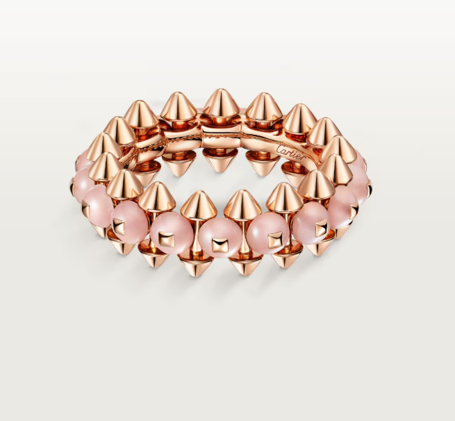 [TOP]CLASH ELEGANT ROSE GOLD RING FEATURING NATURAL AGATE