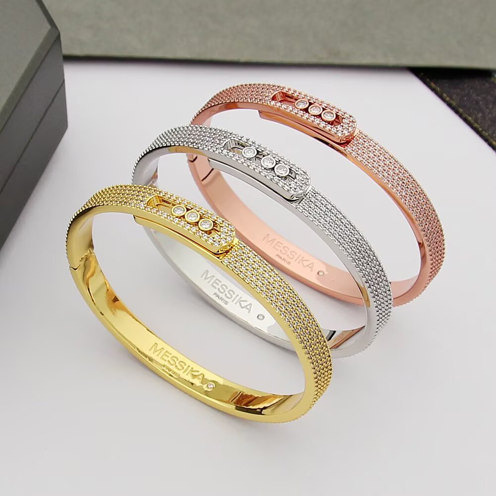 [Aurelle Style]Move Noa Full Pavé Diamond Bangle Bracelet