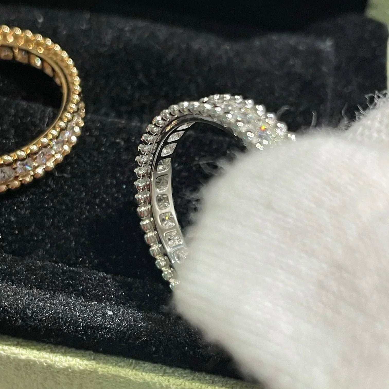 [TOP]PERLEE DIAMOND ROSE GOLD RING