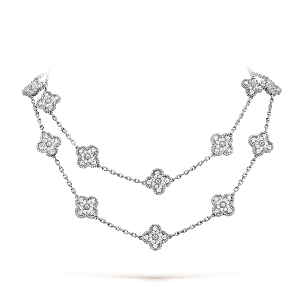 [Aurelle Style]CLOVER 20 MOTIFS DIAMOND SILVER