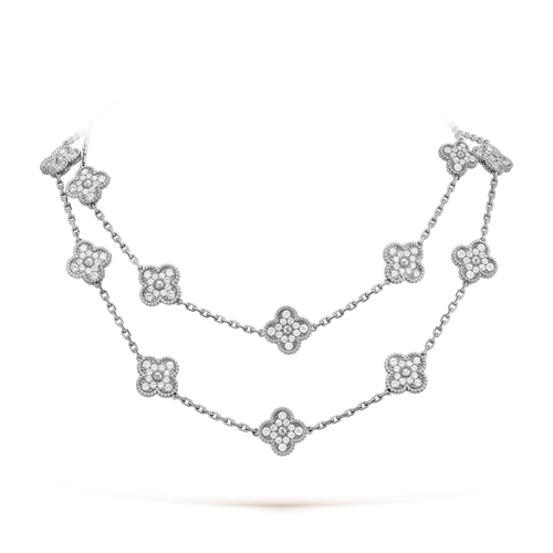 [Aurelle Style]CLOVER 20 MOTIFS DIAMOND SILVER