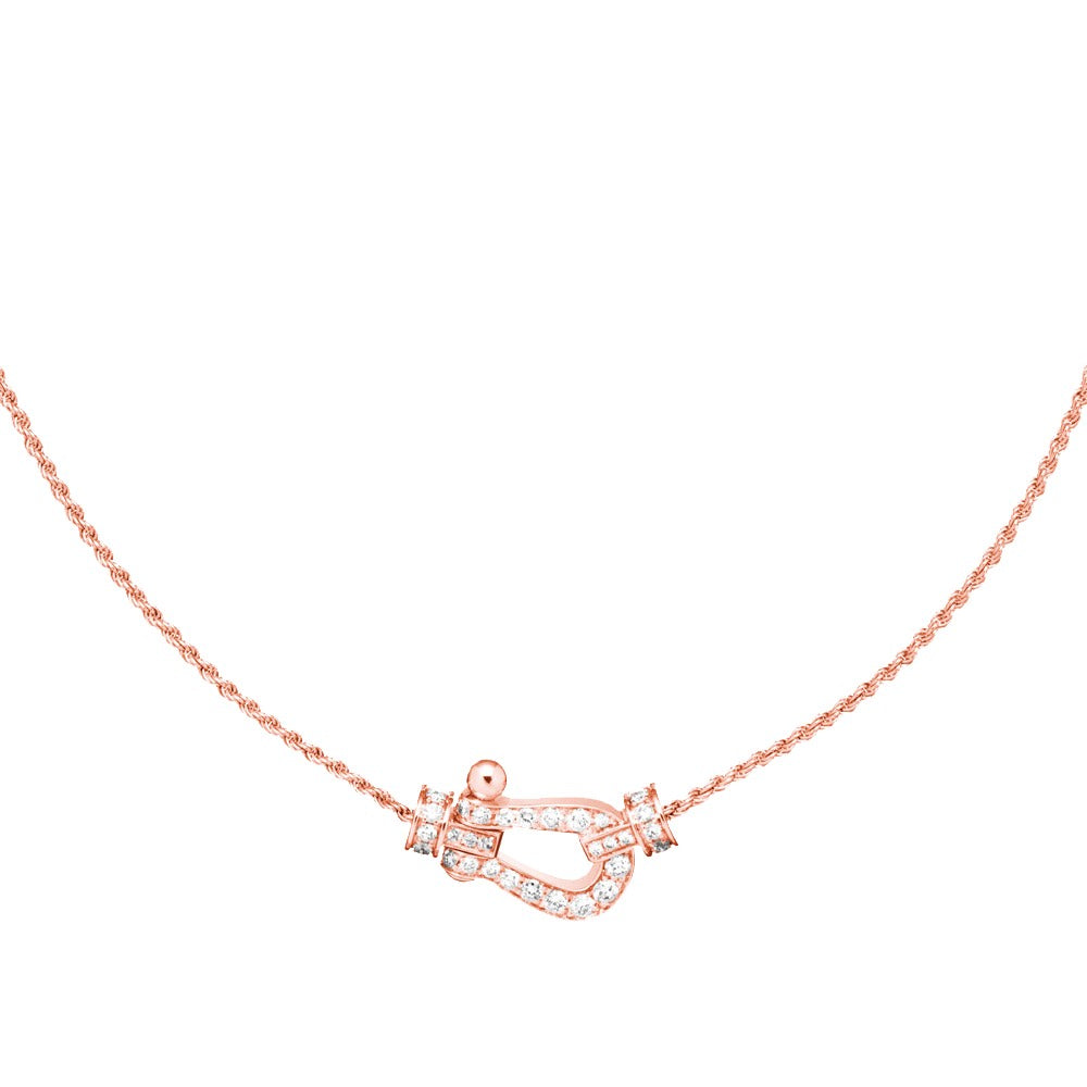 [Aurelle Style]FORCE 10 PINK GOLD DIAMOND NECKLACE