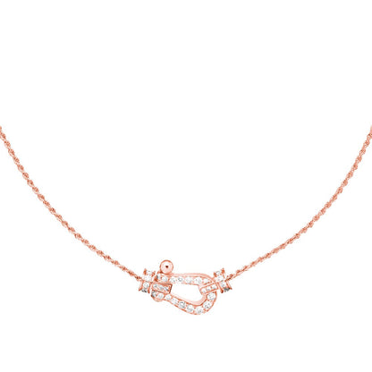 [Aurelle Style]FORCE 10 PINK GOLD DIAMOND NECKLACE