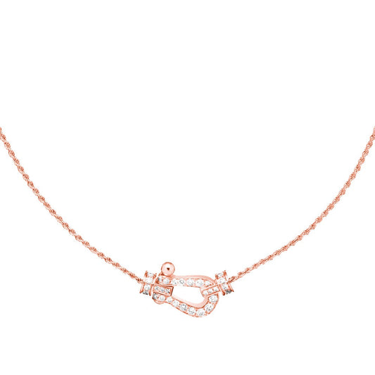 [Aurelle Style]FORCE 10 PINK GOLD DIAMOND NECKLACE