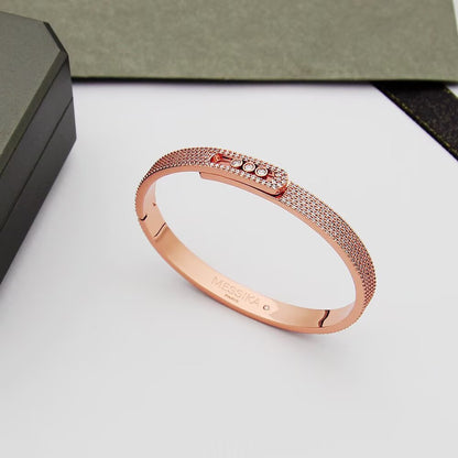 [Aurelle Style]Move Noa Full Pavé Diamond Bangle Bracelet