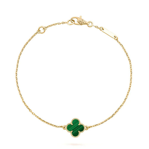 [Aurelle Style]CLOVER BRACELET MALACHITE 1 MOTIF
