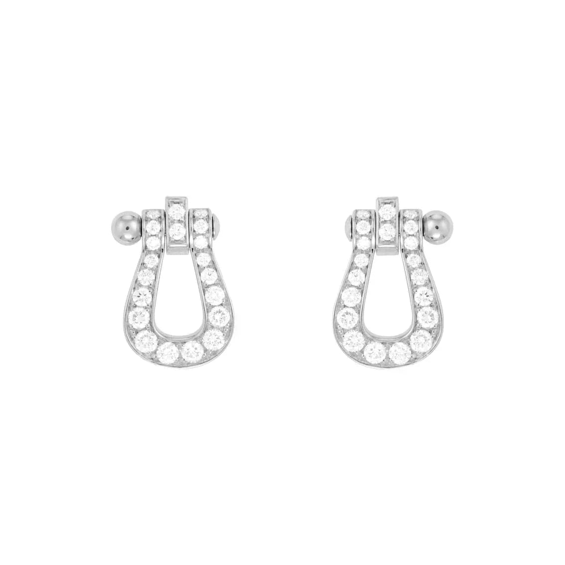 [Aurelle Style]FORCE 10 FULL DIAMOND STUD EARRINGS MINI MODEL
