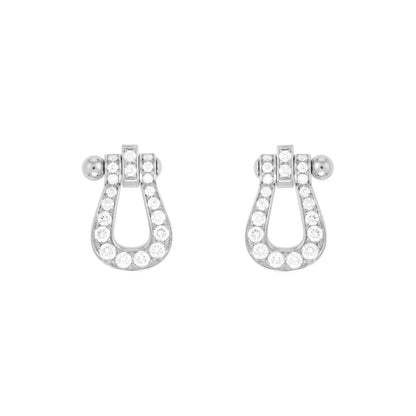 [Aurelle Style]FORCE 10 FULL DIAMOND STUD EARRINGS MINI MODEL