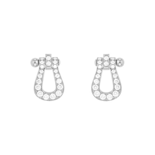 [Aurelle Style]FORCE 10 FULL DIAMOND STUD EARRINGS MINI MODEL