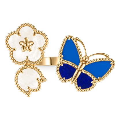[Aurelle Style]LUCKY SPRING BUTTERFLY OPEN-FACE RINGS