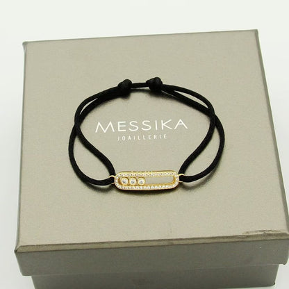 [Aurelle Style]Messika Care(s) pink cord pavé bracelet