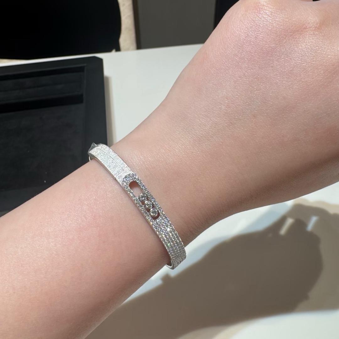 [Aurelle Style]Move Noa Ciselé half pavé bangle