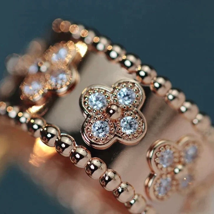 [Aurelle Style]CLOVER KALEIDOSCOPE RING 10MM