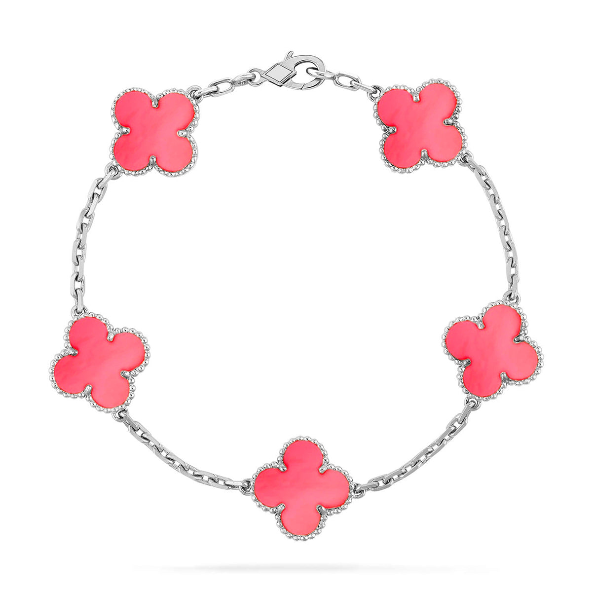 [Aurelle Style] CLOVER 5 MOTIFS  PINK MOP BRACELET COLLECTION