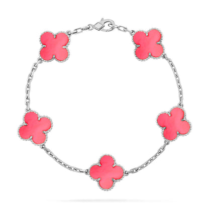 [Aurelle Style] CLOVER 5 MOTIFS  PINK MOP BRACELET COLLECTION