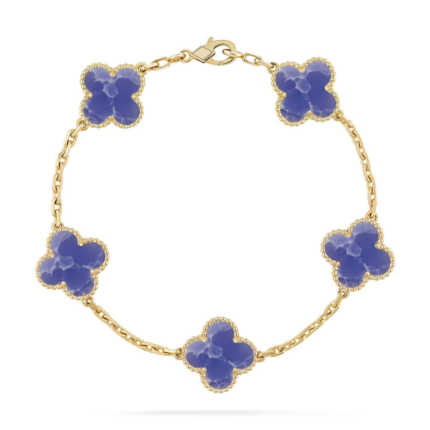 [Aurelle Style]CLOVER 5 MOTIF BLUE VEINS BRACELET COLLECTION