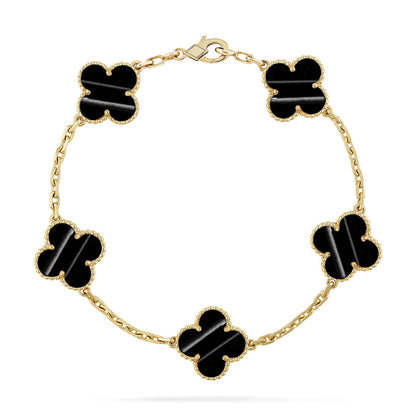 [Aurelle Style] CLOVER 5 MOTIF PULSAR STONE BRACELET COLLECTION