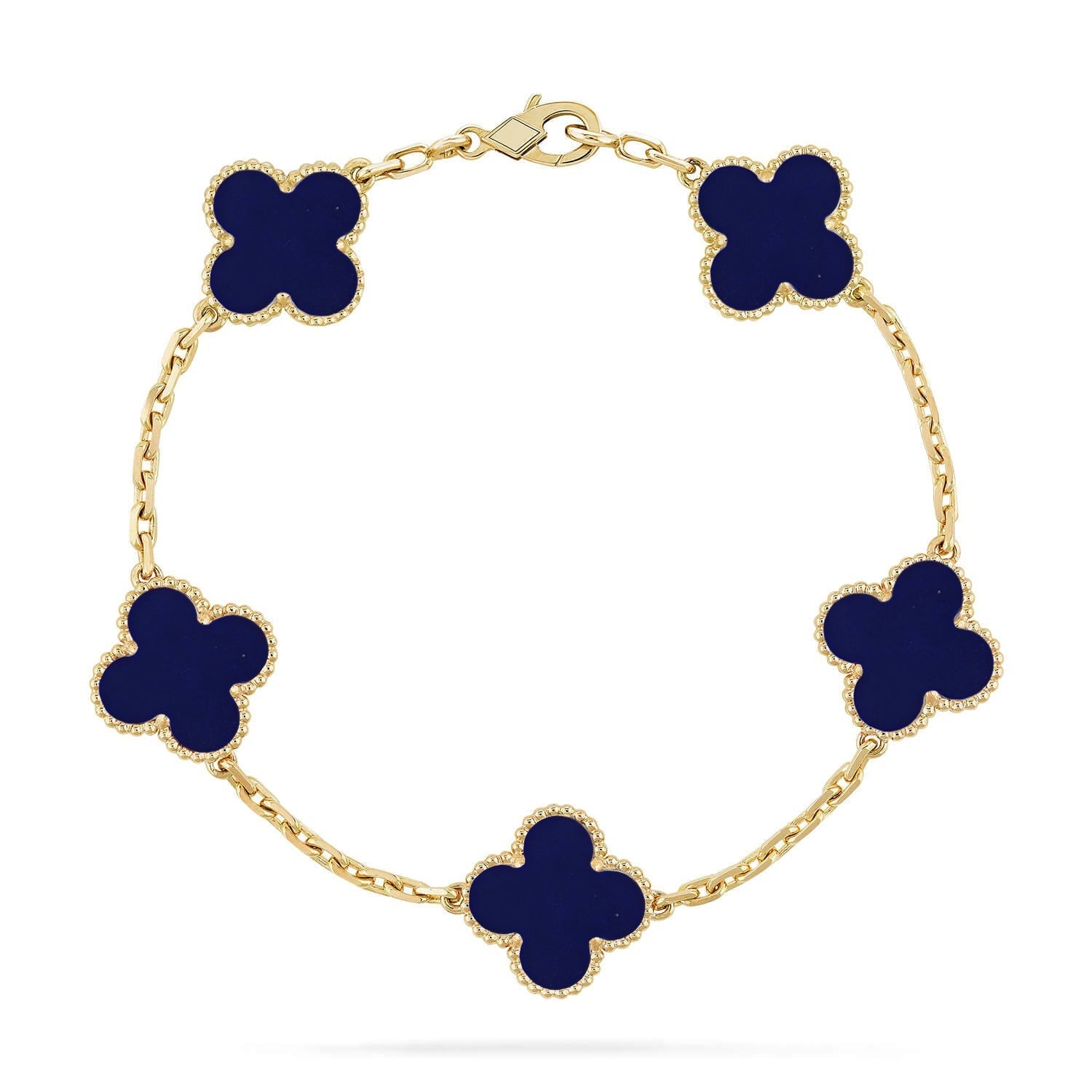 [Aurelle Style]CLOVER 5 MOTIF LAPIS LAZULI BRACELET COLLECTION