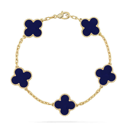 [Aurelle Style]CLOVER 5 MOTIF LAPIS LAZULI BRACELET COLLECTION