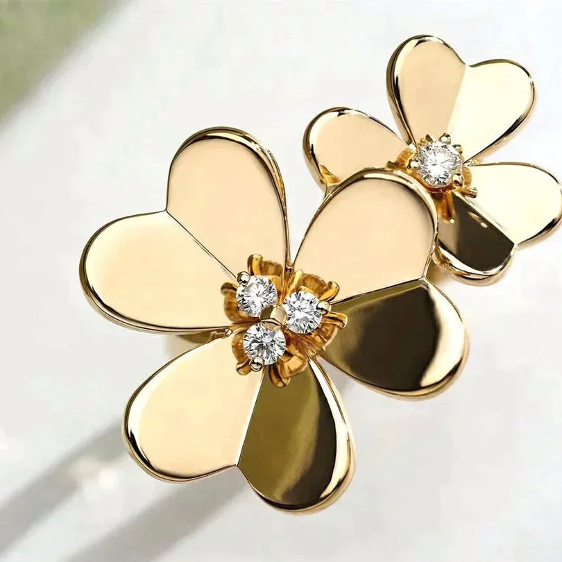 [Aurelle Style]CLOVER COMOS GOLD DIAMOND RING