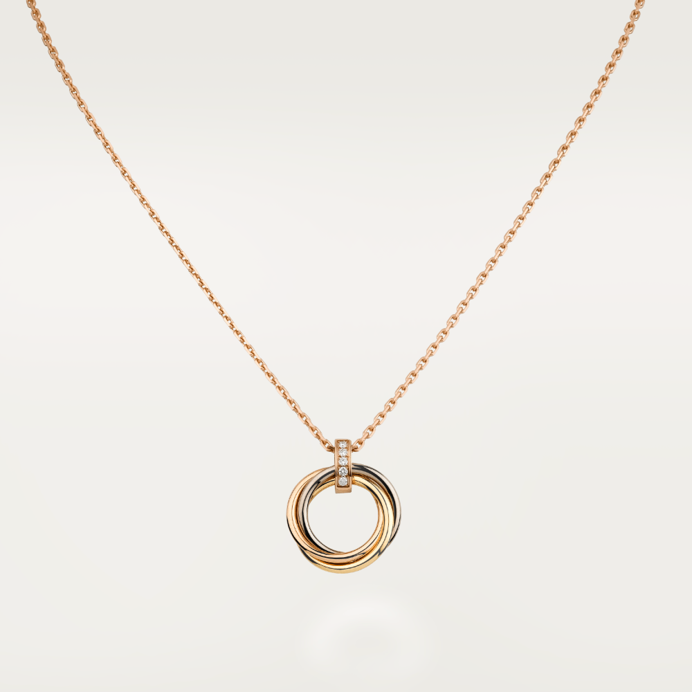 [Aurelle Style]TRINITY NECKLACE GOLD  DIAMONDS