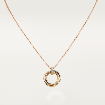 [Aurelle Style]TRINITY NECKLACE GOLD  DIAMONDS