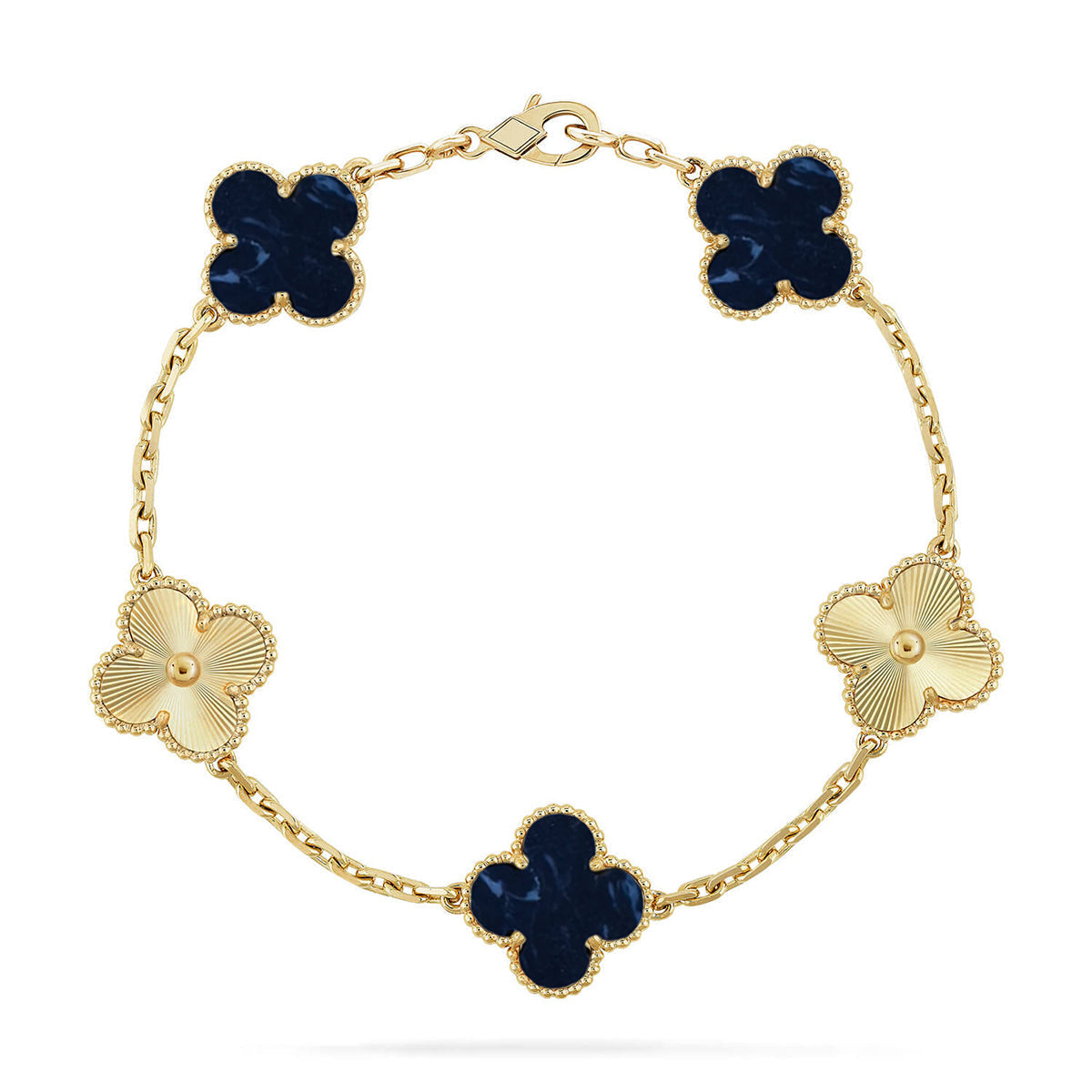 [Aurelle Style]CLOVER 5 MOTIF PIETERSITE BRACELET COLLECTION