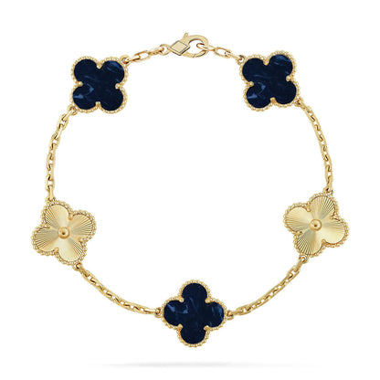 [Aurelle Style]CLOVER 5 MOTIF PIETERSITE BRACELET COLLECTION