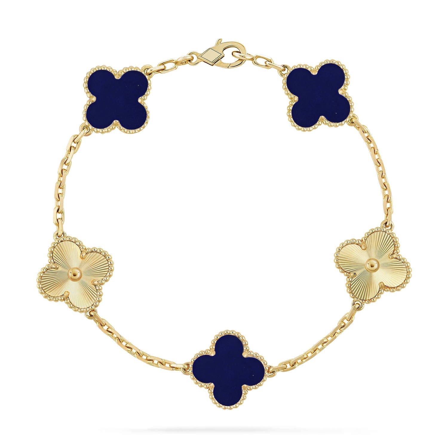 [Aurelle Style]CLOVER 5 MOTIF LAPIS LAZULI BRACELET COLLECTION