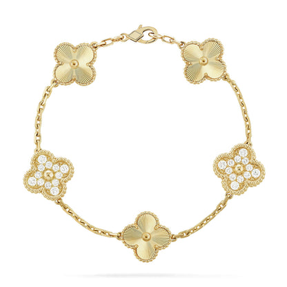 [Aurelle Style] CLOVER 5 MOTIF LASER BRACELET COLLECTION
