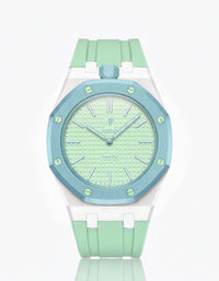 White+Mint green