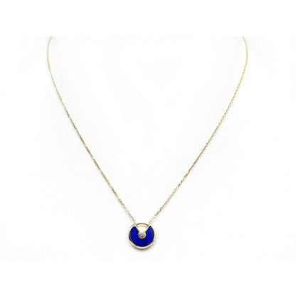 [Aurelle Style]AMULETTE ROSE GOLD AGATE NECKLACE