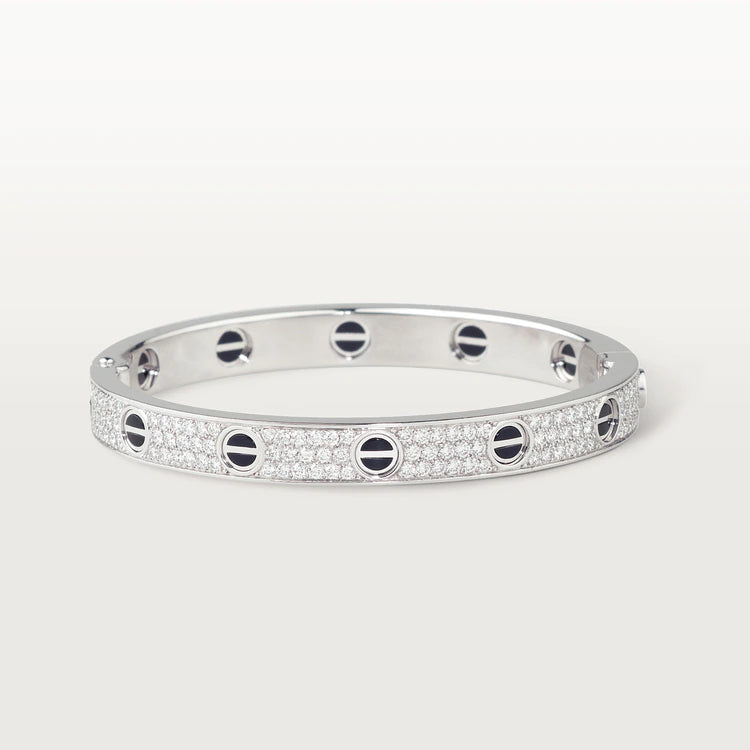 [Aurelle Style]LOVE BRACELET 6.1MM DIAMOND-PAVED CERAMIC