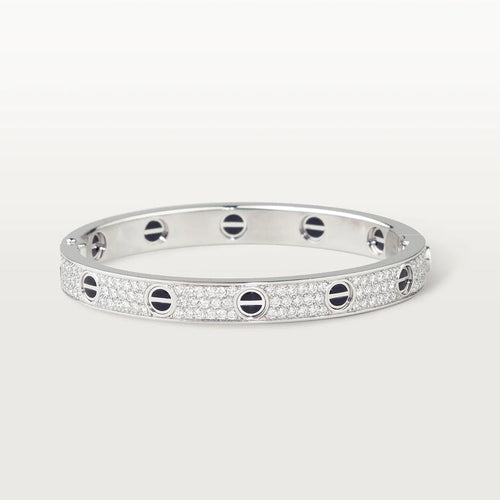 [Aurelle Style]LOVE BRACELET 6.1MM DIAMOND-PAVED CERAMIC