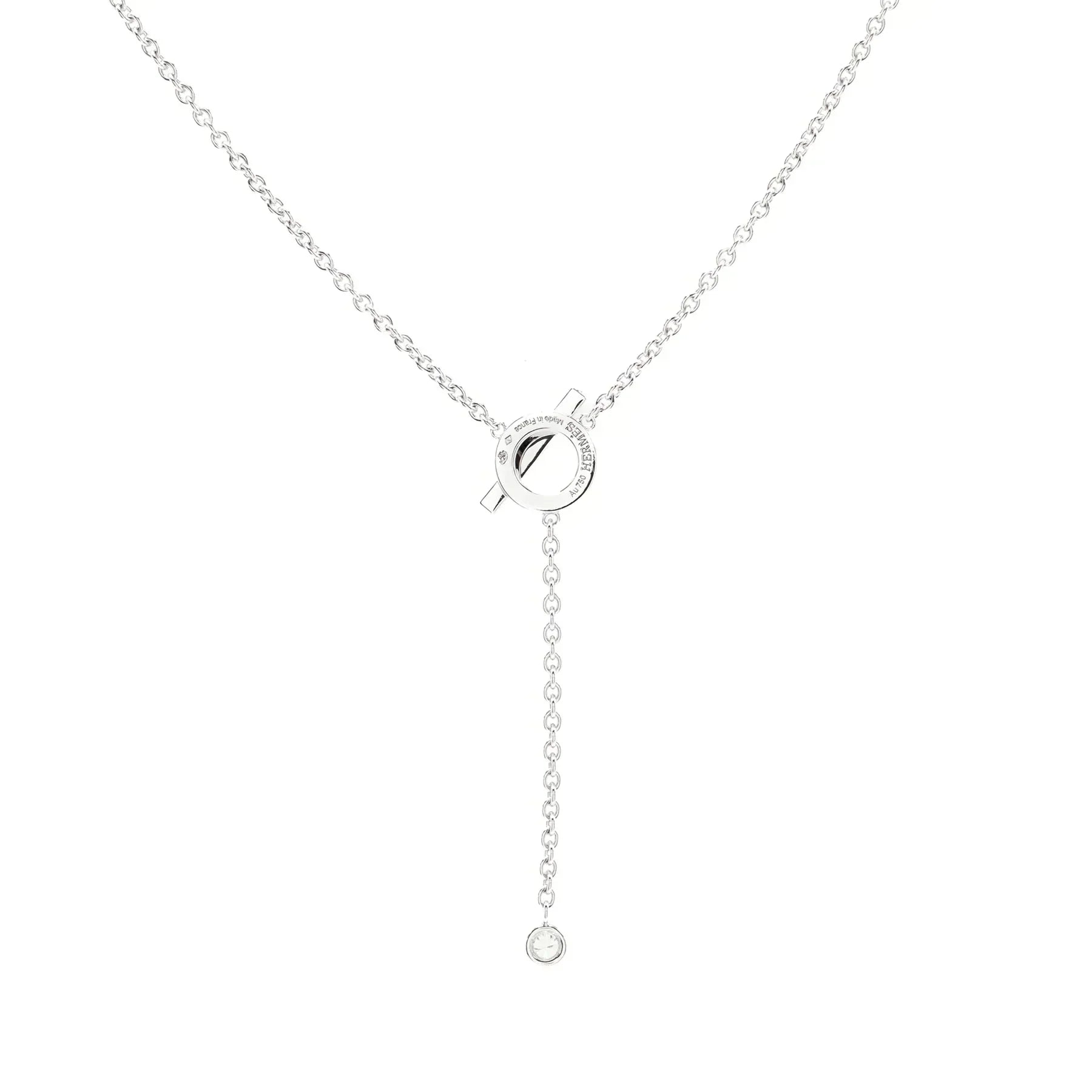 [Aurelle Style]FINESSE SILVER DIAMOND NECKLACE
