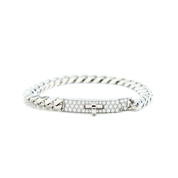 [Aurelle Style]KELLY CHAIN SILVER DIAMOND BRACELET