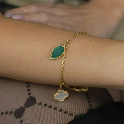 [Aurelle Style]LUCKY SPRING 5 MOTIF GOLD BRACELET