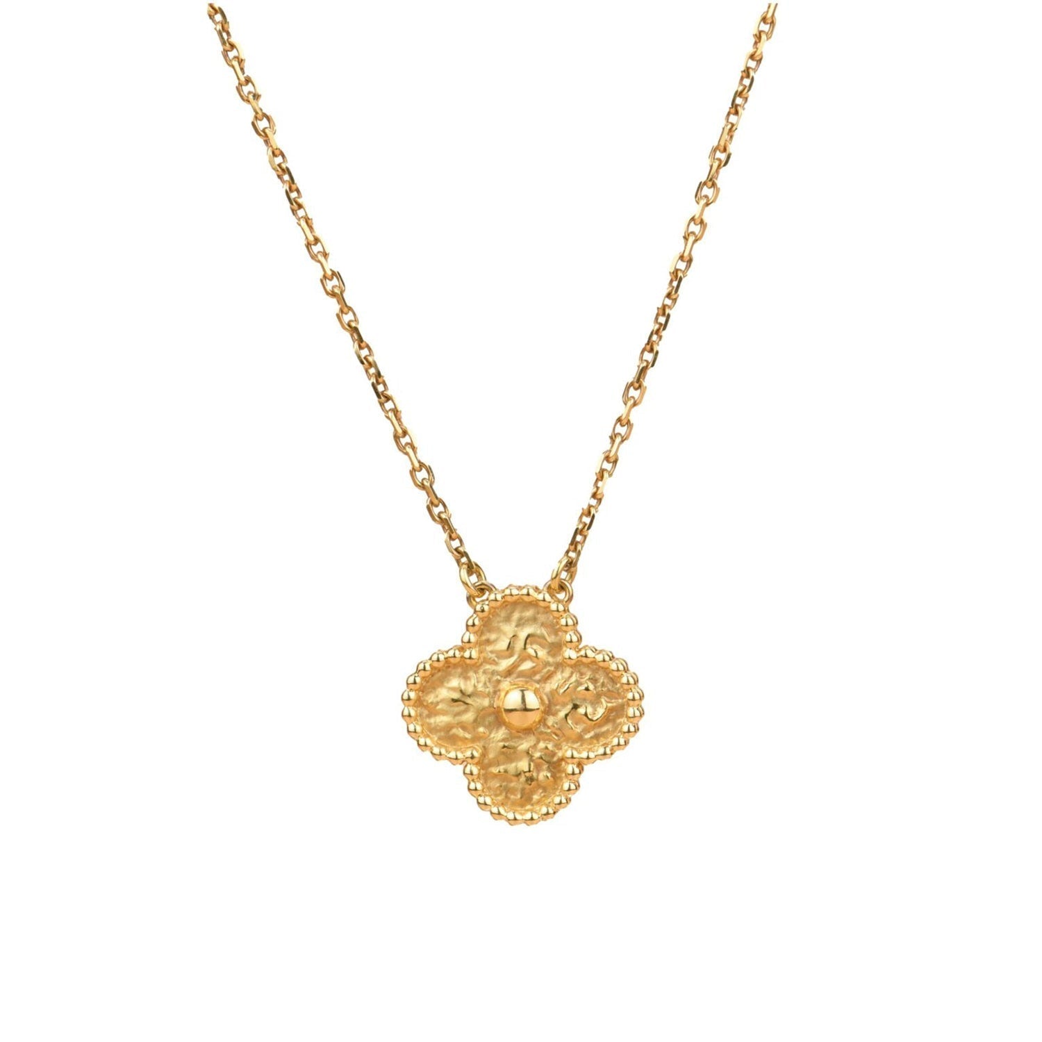 [Aurelle Style]CLOVER 15MM  BRONZING NECKLACE