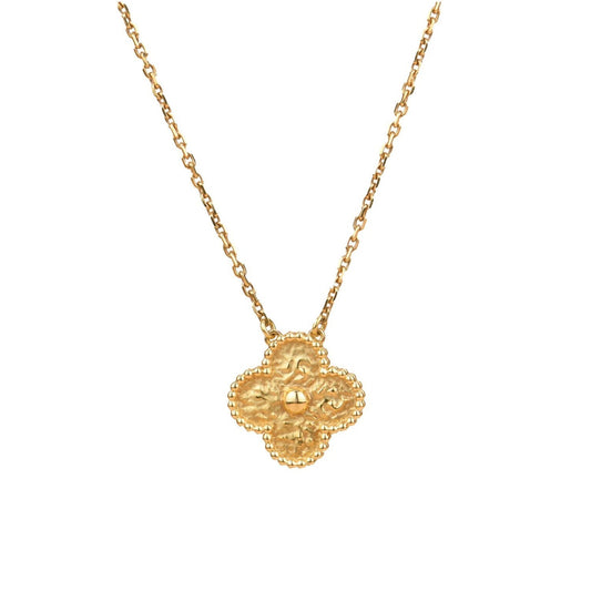 [Aurelle Style]CLOVER 15MM  BRONZING NECKLACE