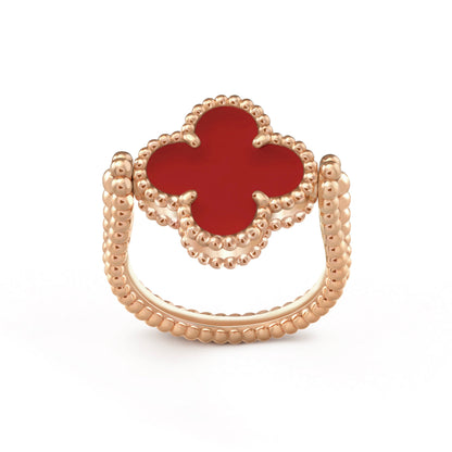 [Aurelle Style]CLOVER RIVERSIBLE PINK GOLD RING